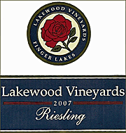 Lakewood Vineyards 2007 Riesling